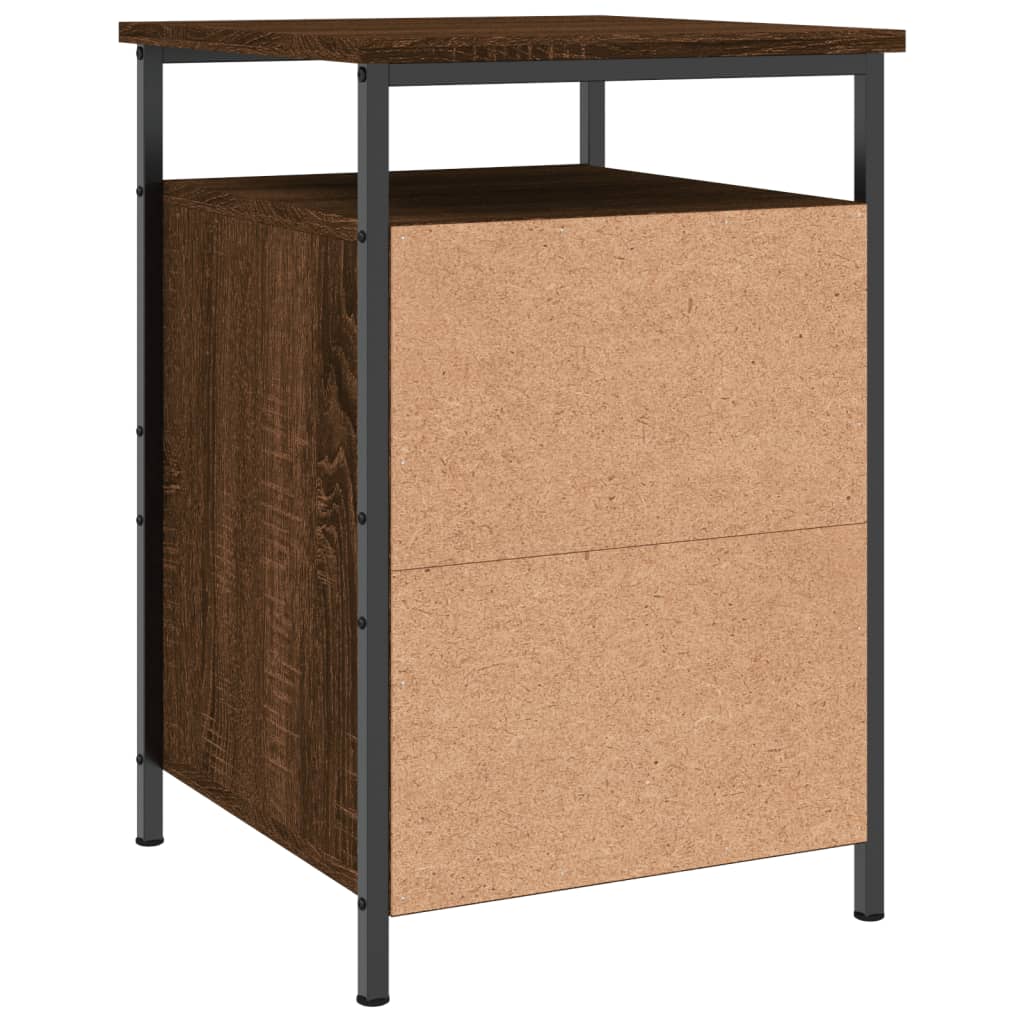 Bedside Cabinet Brown Oak 40x42x60 cm Engineered Wood