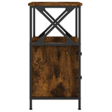 Bedside Cabinet Smoked Oak 34x35.5x70 cm Engineered Wood
