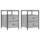 Bedside Cabinets 2 pcs Grey Sonoma 44x45x60 cm Engineered Wood