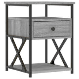 Bedside Cabinet Grey Sonoma 40x42x55 cm Engineered Wood