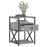 Bedside Cabinet Grey Sonoma 40x42x55 cm Engineered Wood