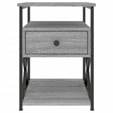 Bedside Cabinet Grey Sonoma 40x42x55 cm Engineered Wood