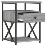 Bedside Cabinet Grey Sonoma 40x42x55 cm Engineered Wood