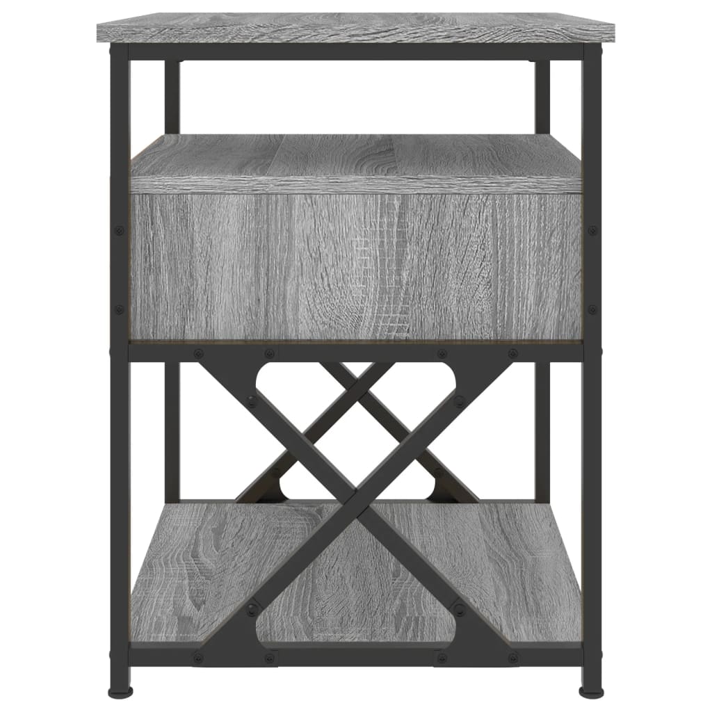 Bedside Cabinet Grey Sonoma 40x42x55 cm Engineered Wood