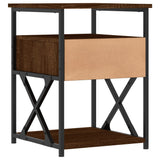 Bedside Cabinet Brown Oak 40x42x55 cm Engineered Wood