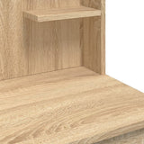 Dressing Table with LED Lights Sonoma Oak 96x40x142 cm