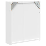 Bathroom Mirror Cabinet with LED Light White 45x13x52 cm