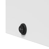 Bathroom Mirror Cabinet with LED Light White 45x13x52 cm
