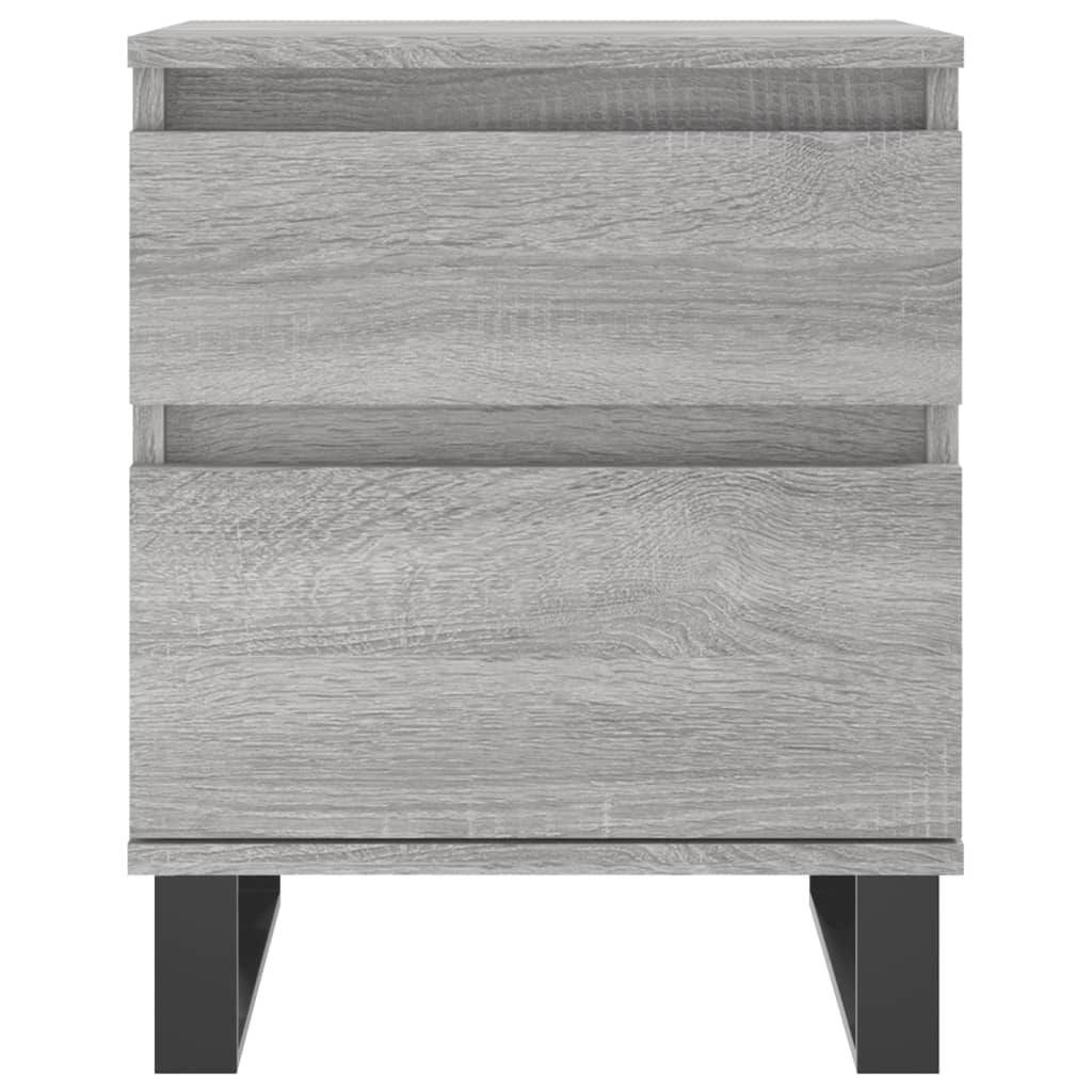 Bedside Cabinets 2 pcs Grey Sonoma 40x35x50 cm Engineered Wood