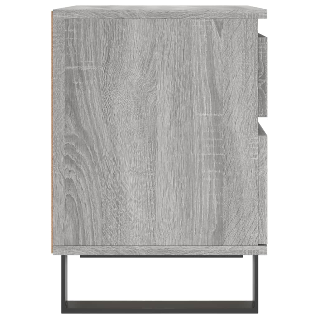 Bedside Cabinets 2 pcs Grey Sonoma 40x35x50 cm Engineered Wood