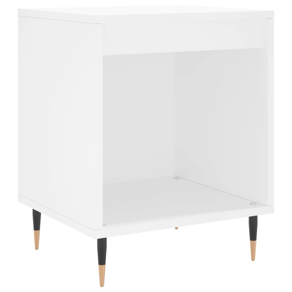 Bedside Cabinets 2 pcs White 40x35x50 cm Engineered Wood