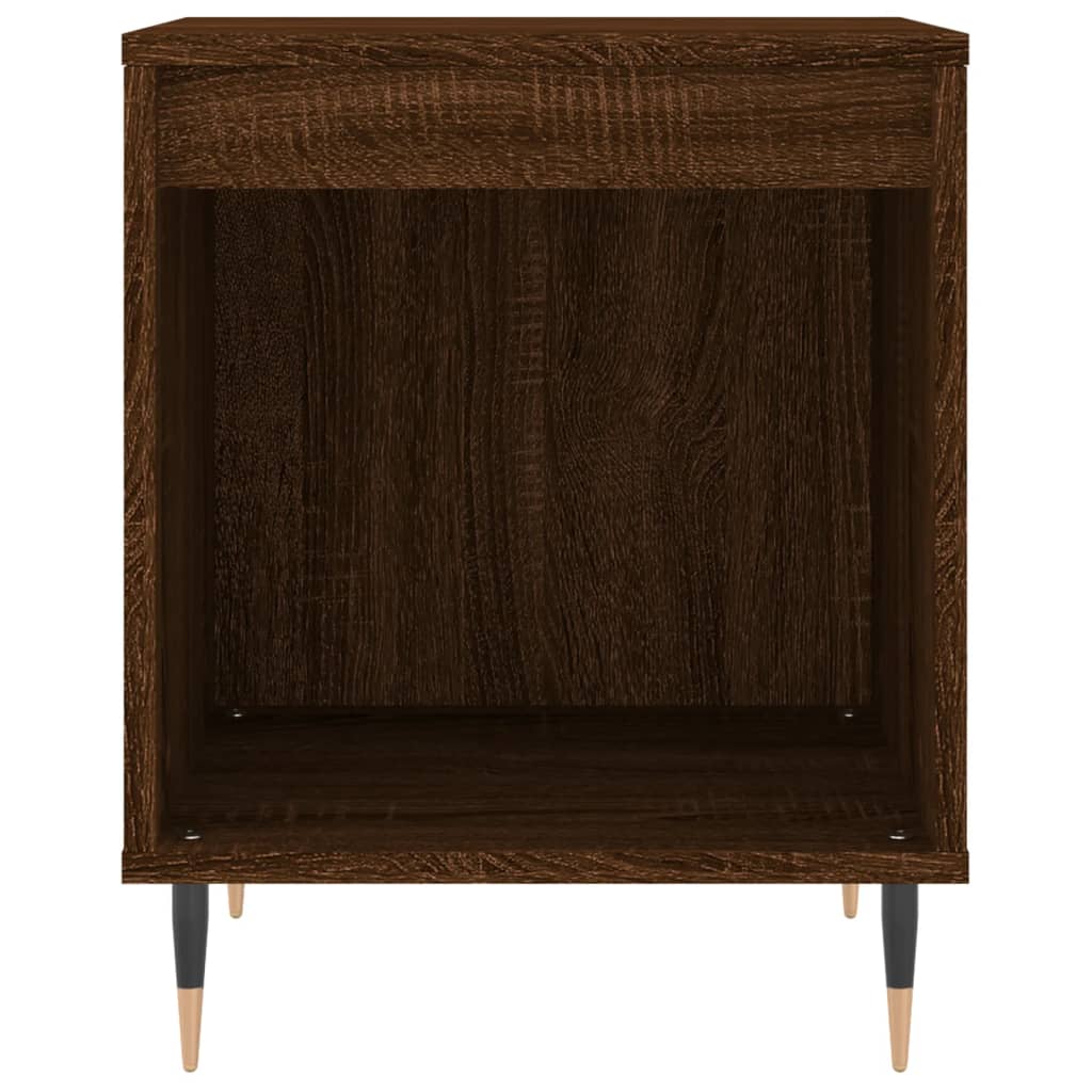 Bedside Cabinets 2 pcs Brown Oak 40x35x50 cm Engineered Wood