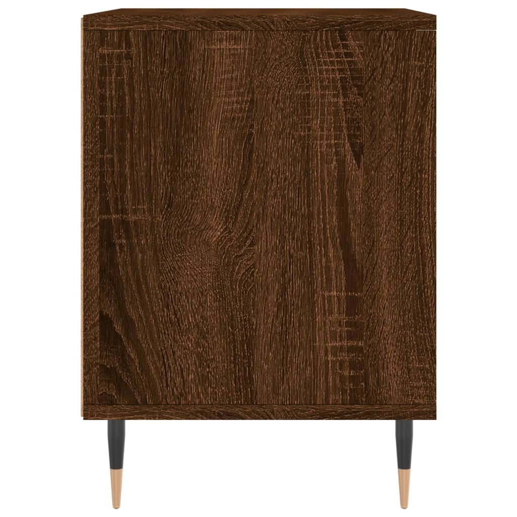 Bedside Cabinets 2 pcs Brown Oak 40x35x50 cm Engineered Wood