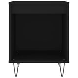 Bedside Cabinets 2 pcs Black 40x35x50 cm Engineered Wood