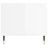 Coffee Table High Gloss White 100x50x45 cm Engineered Wood