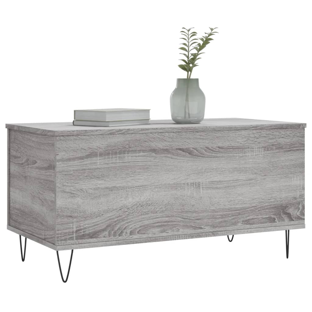 Coffee Table Grey Sonoma 90x44.5x45 cm Engineered Wood