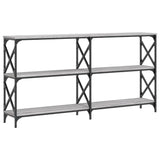 Console Table Grey Sonoma 156x28x80.5 cm Engineered Wood
