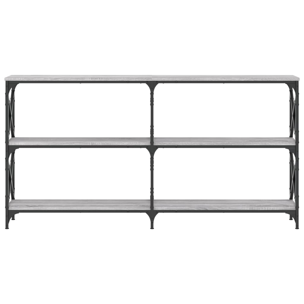 Console Table Grey Sonoma 156x28x80.5 cm Engineered Wood