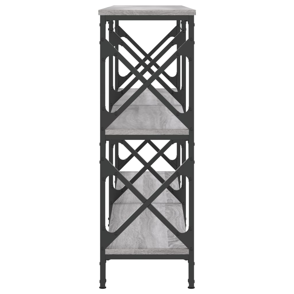 Console Table Grey Sonoma 156x28x80.5 cm Engineered Wood