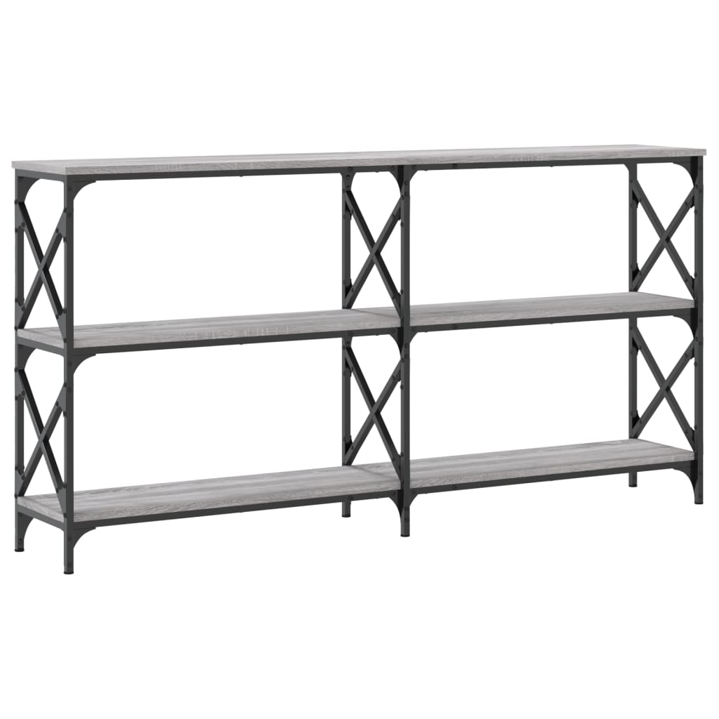 Console Table Grey Sonoma 156x28x80.5 cm Engineered Wood
