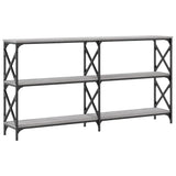 Console Table Grey Sonoma 156x28x80.5 cm Engineered Wood