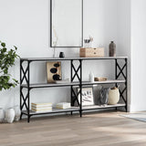 Console Table Grey Sonoma 156x28x80.5 cm Engineered Wood
