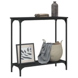 Console Table Black 75x30.5x75 cm Engineered Wood