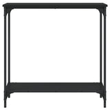Console Table Black 75x30.5x75 cm Engineered Wood