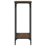 Console Table Brown Oak 75x30.5x75 cm Engineered Wood