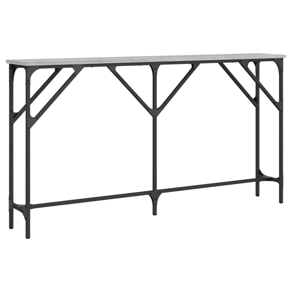Console Table Grey Sonoma 140x23x75 cm Engineered Wood