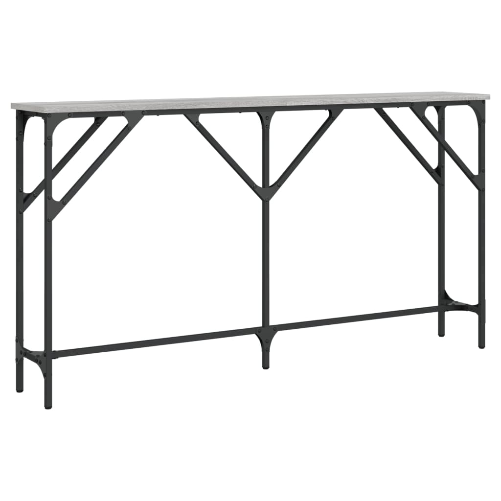 Console Table Grey Sonoma 140x23x75 cm Engineered Wood