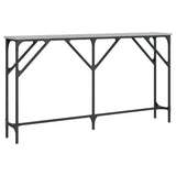 Console Table Grey Sonoma 140x23x75 cm Engineered Wood