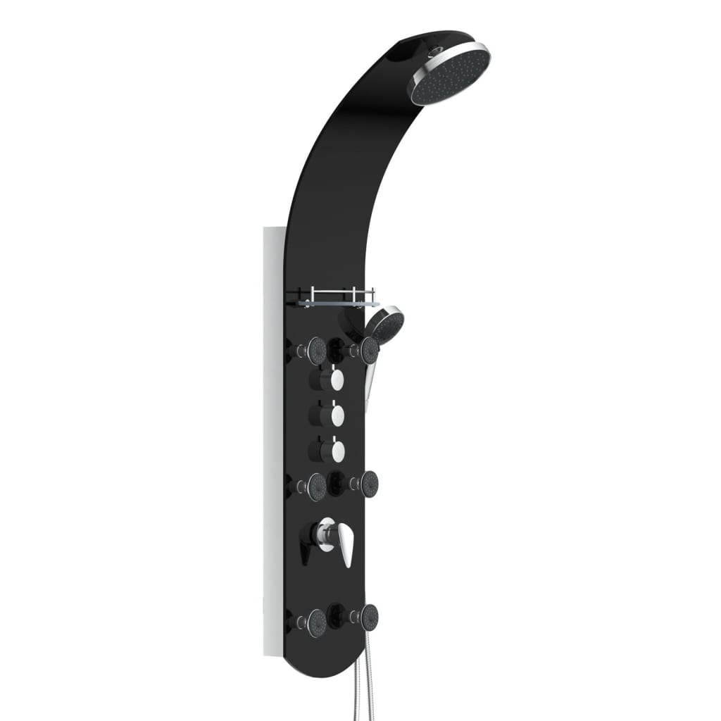 Shower Panel with Mixer KARIBIK Black