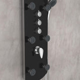 Shower Panel with Mixer KARIBIK Black